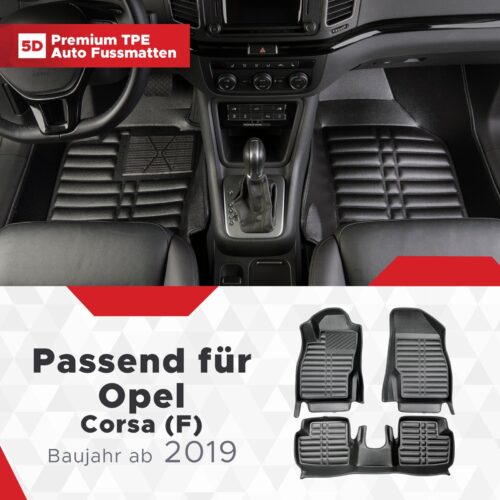 Opel Corsa (F) ab 2019 – Fussmatten 5D