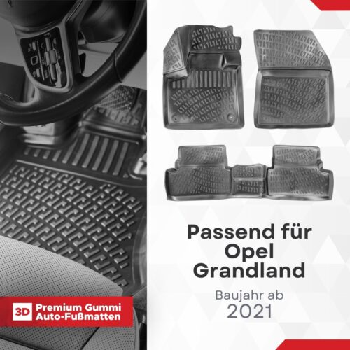 Opel Grandland ab 2021 – Fussmatten 3D