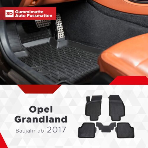 Opel Grandland X ab 2017 – Fussmatten 3D