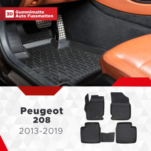 Peugeot 208 2013–2019 – Fussmatten 3D
