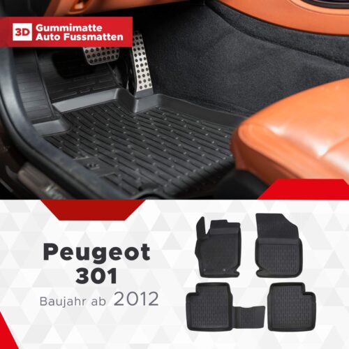 Peugeot 301 ab 2012 – Fussmatten 3D