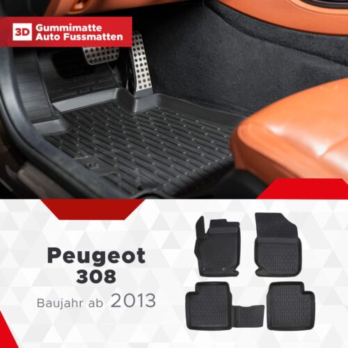 Peugeot 308 exklusiv ab 2013 – Fussmatten 3D