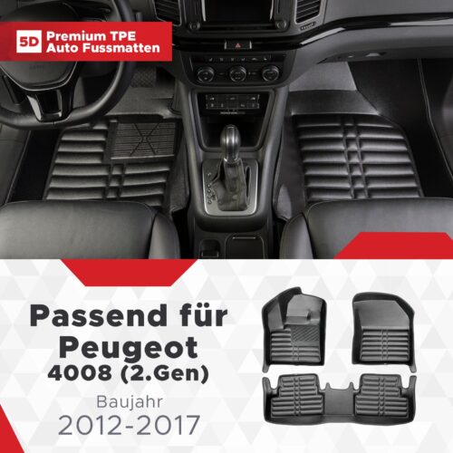 Peugeot 4008 (2. Gen) 2012–2017 – Fussmatten 5D
