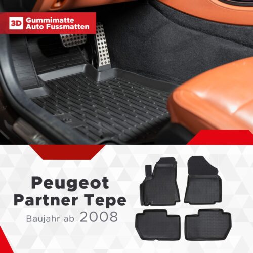 Peugeot Partner-tepe ab 2008 – Fussmatten 3D