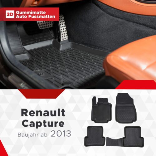 Renault Captur (1. Gen) 2013–2019 – Fussmatten 3D