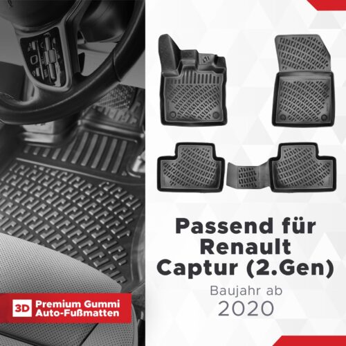 Renault Captur (2. Gen) ab 2020 – Fussmatten 3D