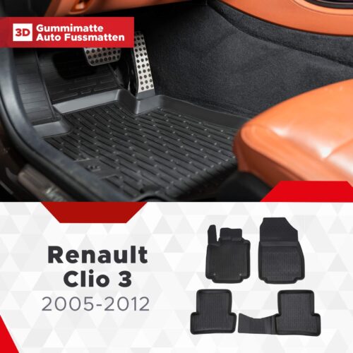 Renault Clio 3 2005–2012 – Fussmatten 3D