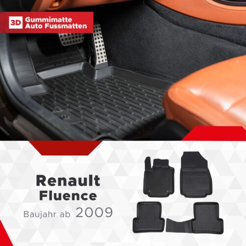Renault Fluence ab 2009 – Fussmatten 3D
