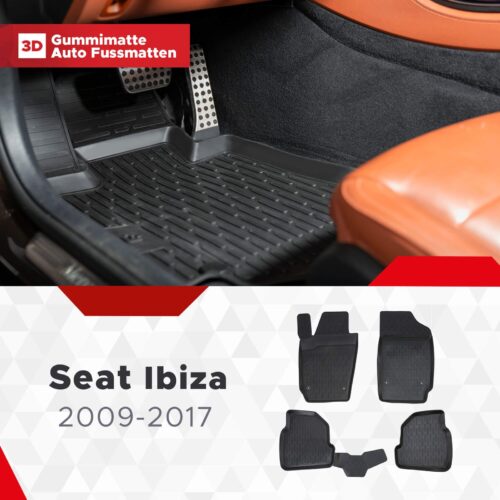 Seat Ibiza 4 (IV) 2008–2017 – Fussmatten 3D