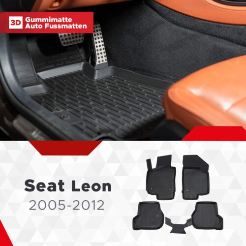 Seat Leon 2005–2012 – Fussmatten 3D
