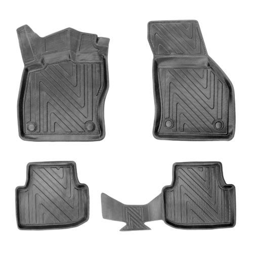 Seat Leon Automatikgetriebe ab 2020 – Fussmatten 3D Carbon-Optik