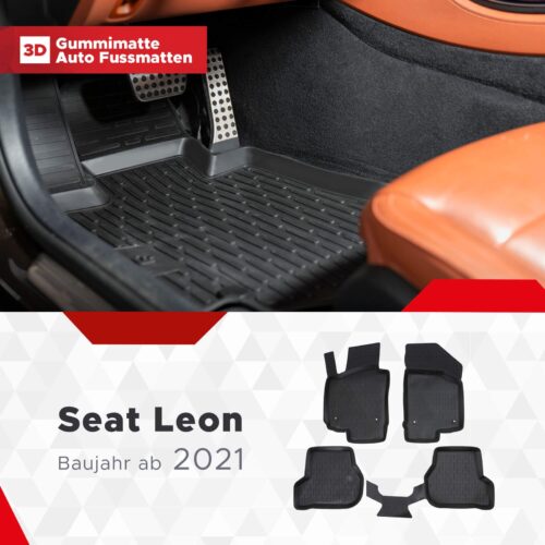 Seat Leon (MK4) ab 2020, Schaltgetriebe – Fussmatten 3D