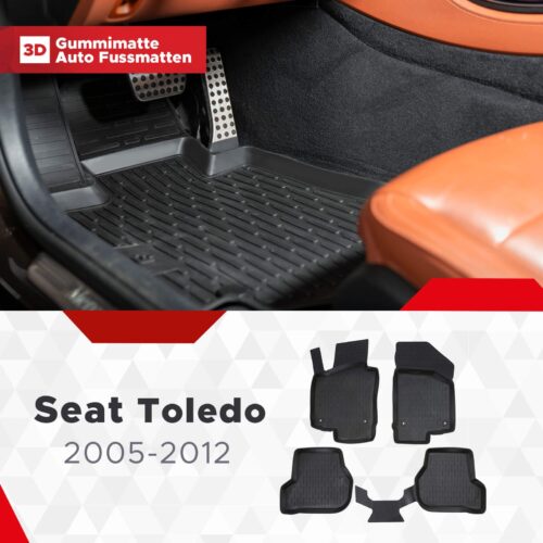 Seat Toledo 2004–2009 – Fussmatten 3D