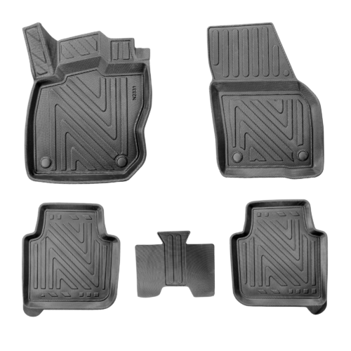 Skoda Kodiaq (2. Gen) ab 2024 – Fussmatten 3D Carbon-Optik