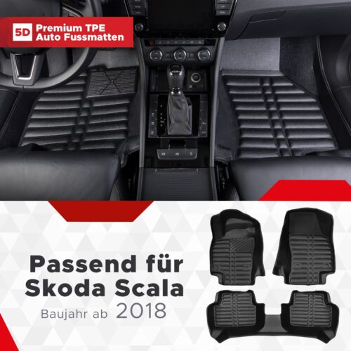 Skoda Scala ab 2018 – Fussmatten 5D