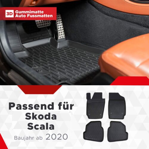Skoda Scala ab 2019 – Fussmatten 3D