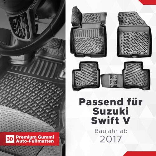 Suzuki Swift V ab 2017 – Fussmatten 3D