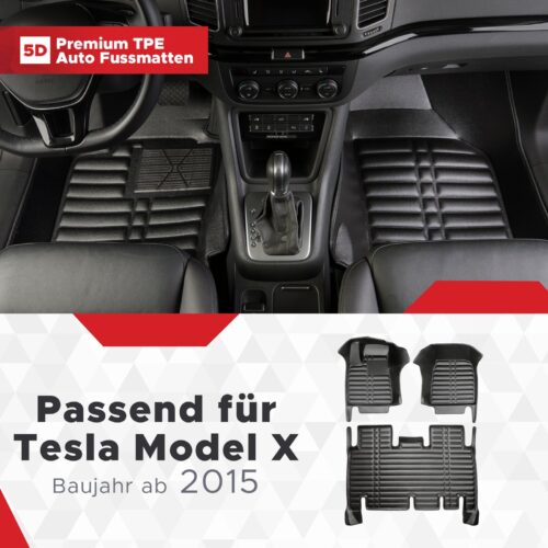 Tesla Model X ab 2015 – Fussmatten 5D