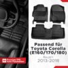 Toyota Corolla (E160/170/180) 2013–2018 – Fussmatten 5D