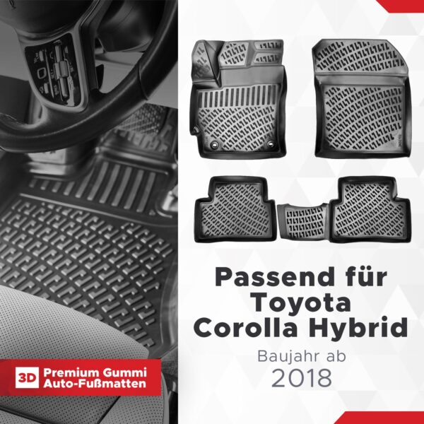 Toyota Corolla Hybrid ab 2018 – Fussmatten 3D