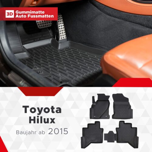 Toyota Hilux VIII ab 2015 – Fussmatten 3D