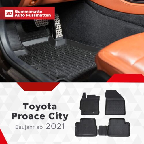 Toyota PROACE City ab 2019 – Fussmatten 3D