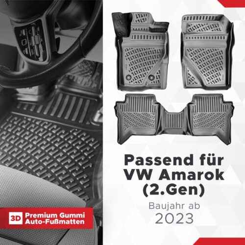 VW Amarok (2. Gen) ab 2023 – Fussmatten 3D