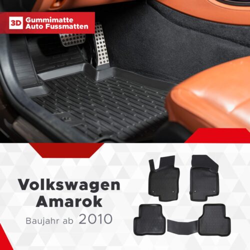 VW Amarok I (1. Gen) 2010–2022 – Fussmatten 3D