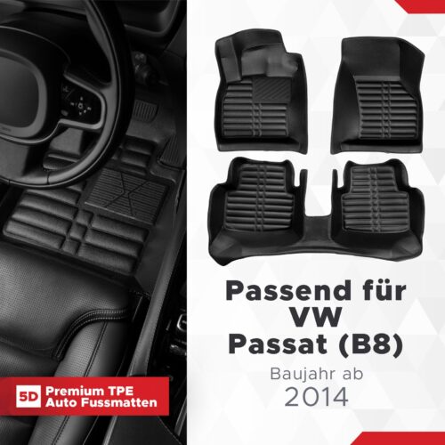 VW Passat (B8) ab 2014 – Fussmatten 5D
