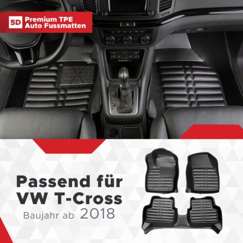 VW T-Cross ab 2018 – Fussmatten 5D