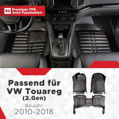 VW Touareg (2. Gen) 2010–2018 – Fussmatten 5D