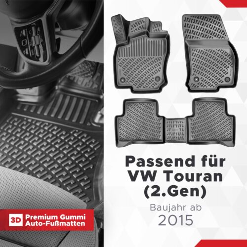 VW Touran (2. Gen) ab 2015 – Fussmatten 3D