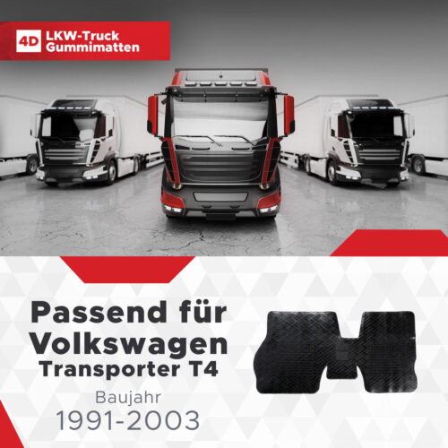 VW Transporter T4 1991–2003 – Kleinbus/Pickup Fussmatte 3D